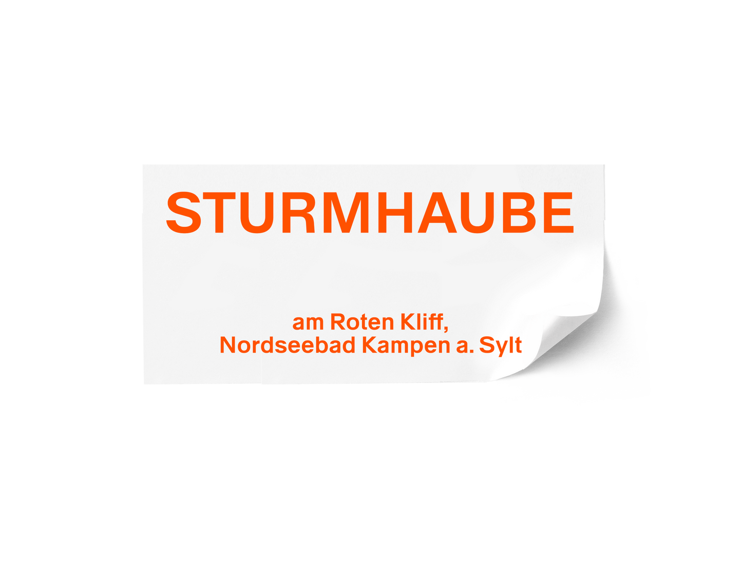 Autoaufkleber "STURMHAUBE Kampen" orange