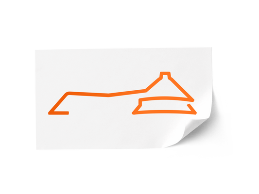 Autoaufkleber orange