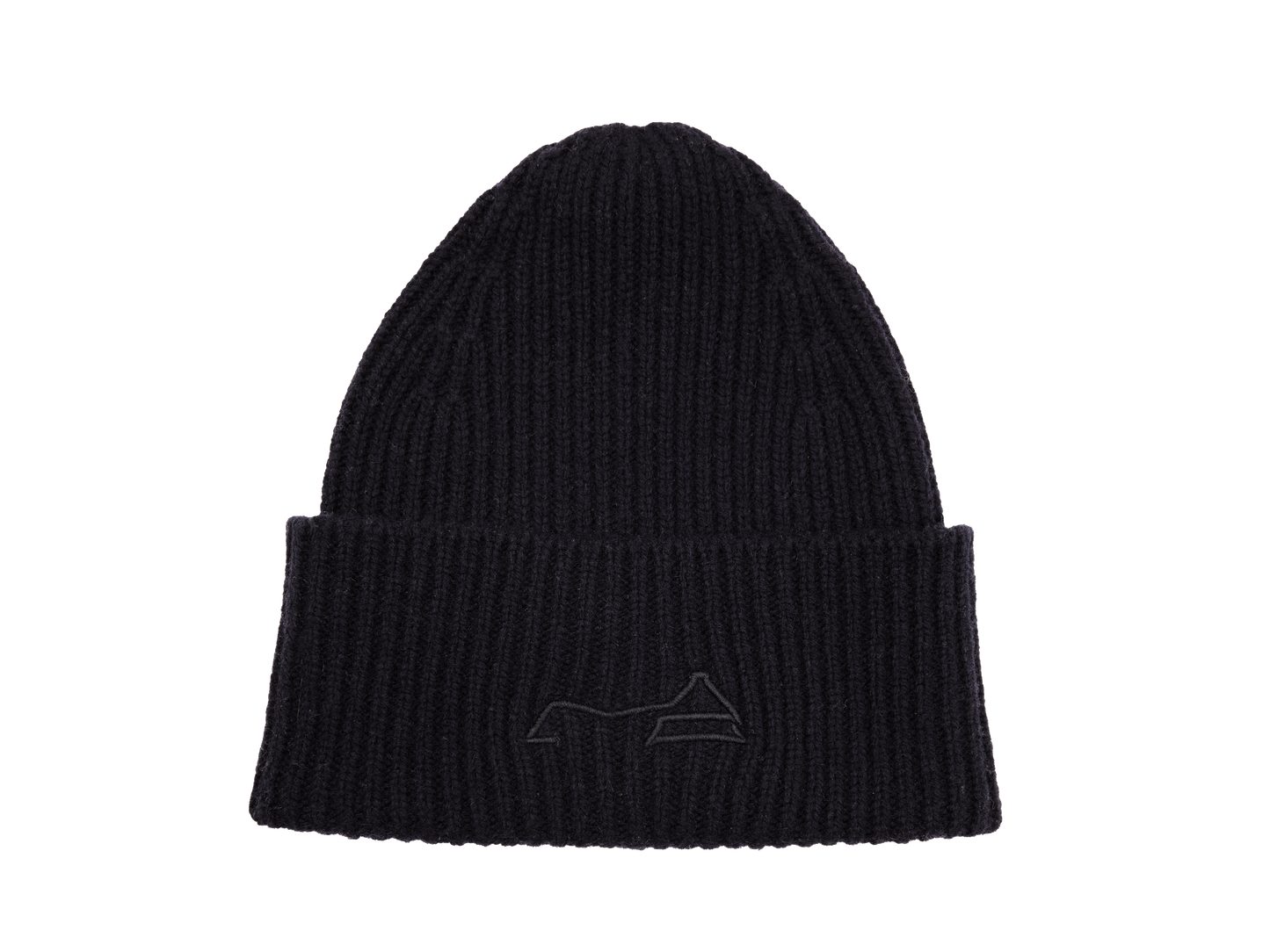 Sturmhaube Merino Strickmütze - schwarz