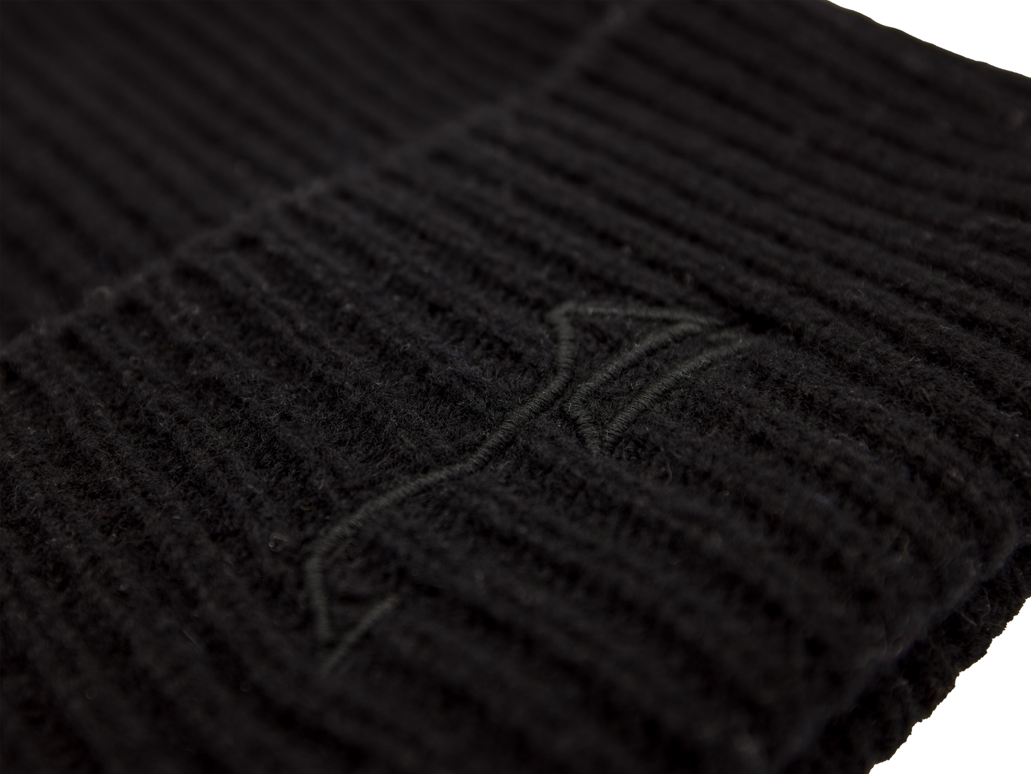 Sturmhaube Merino Strickmütze - schwarz