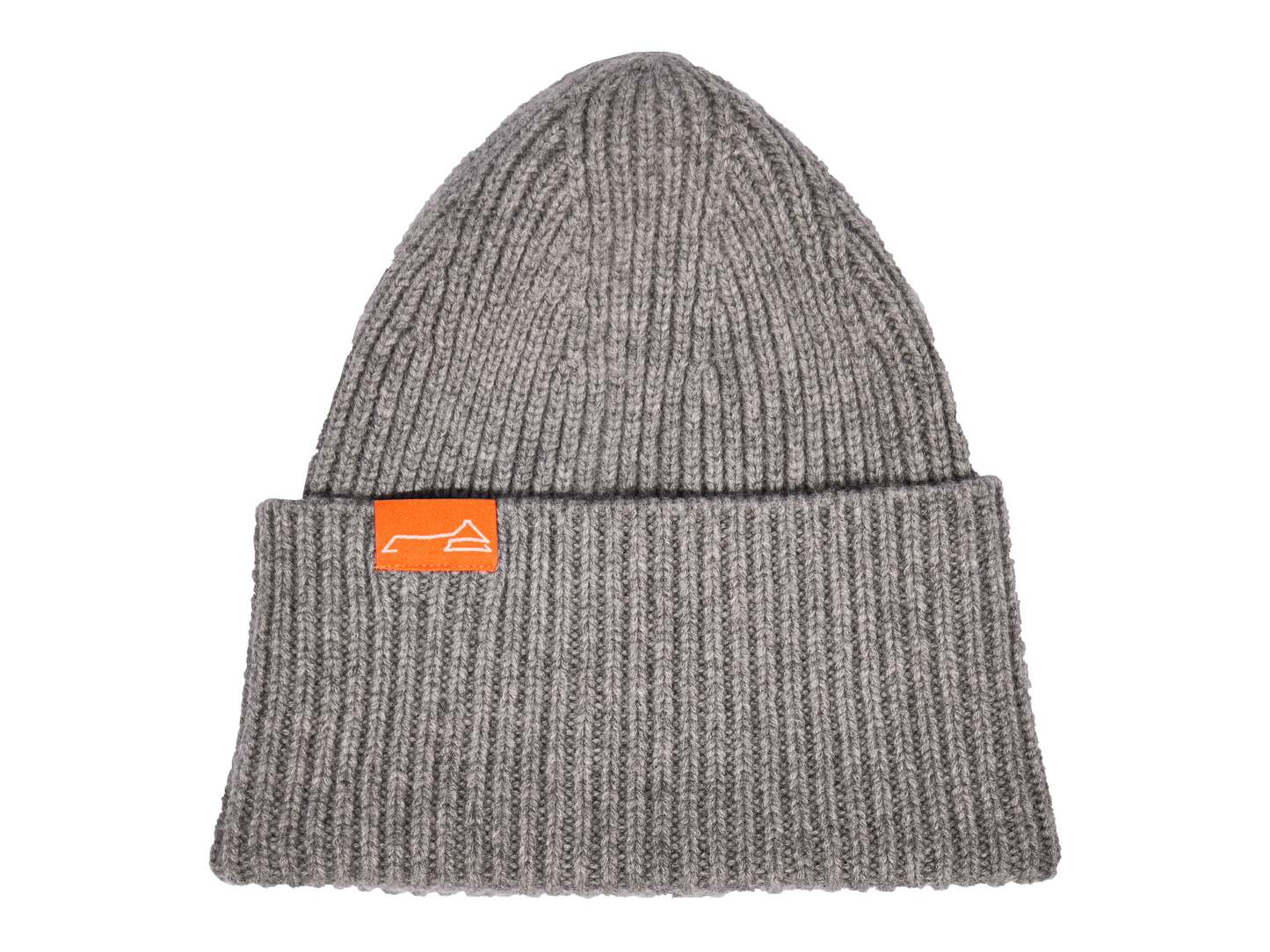 Sturmhaube Cashmere Strickmütze - grau