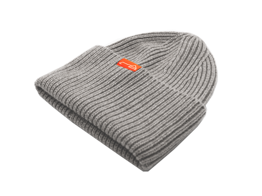 Cashmere Strickmütze - grau