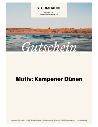 Online Shop Geschenkgutschein