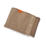 Alpaka Plaid Wolldecke - natural beige