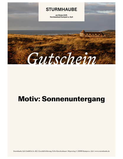 Online Shop Geschenkgutschein