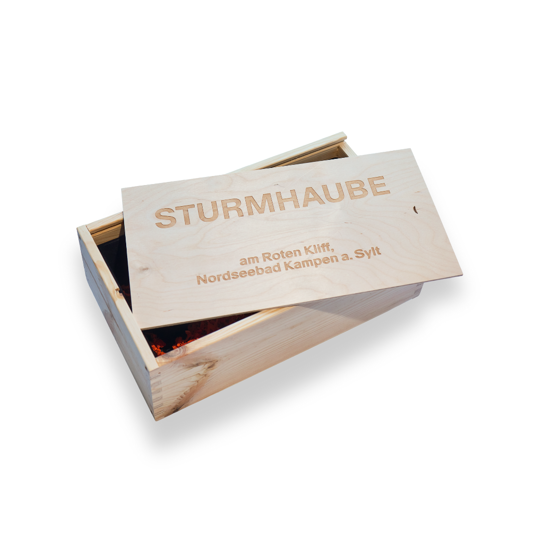 2er Weinkiste aus Holz