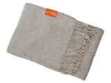 Alpaka Plaid Wolldecke – silvergrey