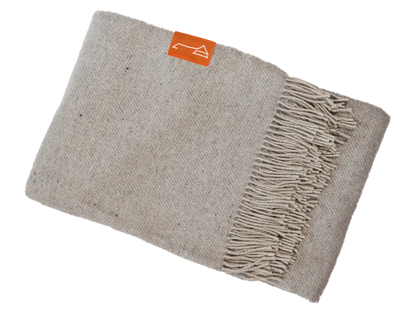 Alpaka Plaid Wolldecke – silvergrey