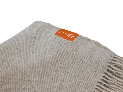 Alpaka Plaid Wolldecke – silvergrey