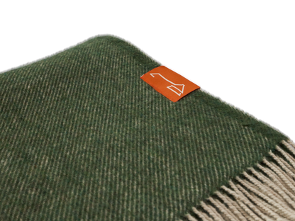 Alpaka Plaid Wolldecke - green