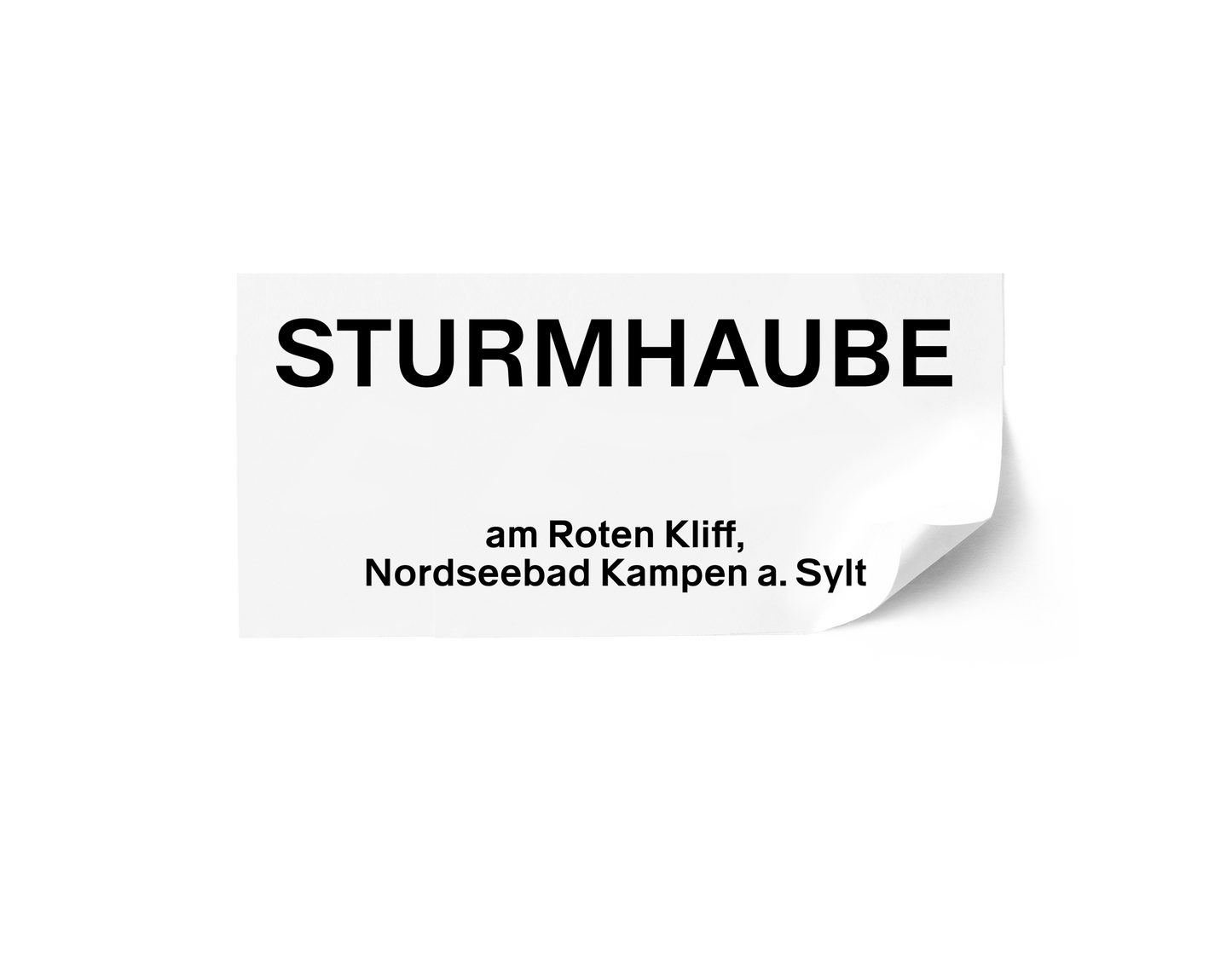 Autoaufkleber "STURMHAUBE Kampen" schwarz