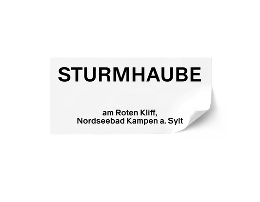 Autoaufkleber "STURMHAUBE Kampen" schwarz
