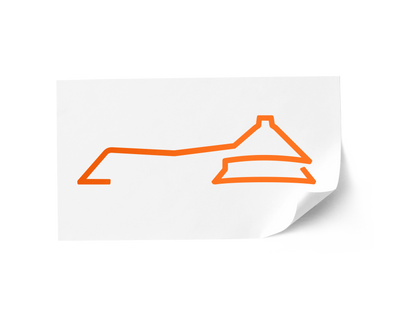 Autoaufkleber orange