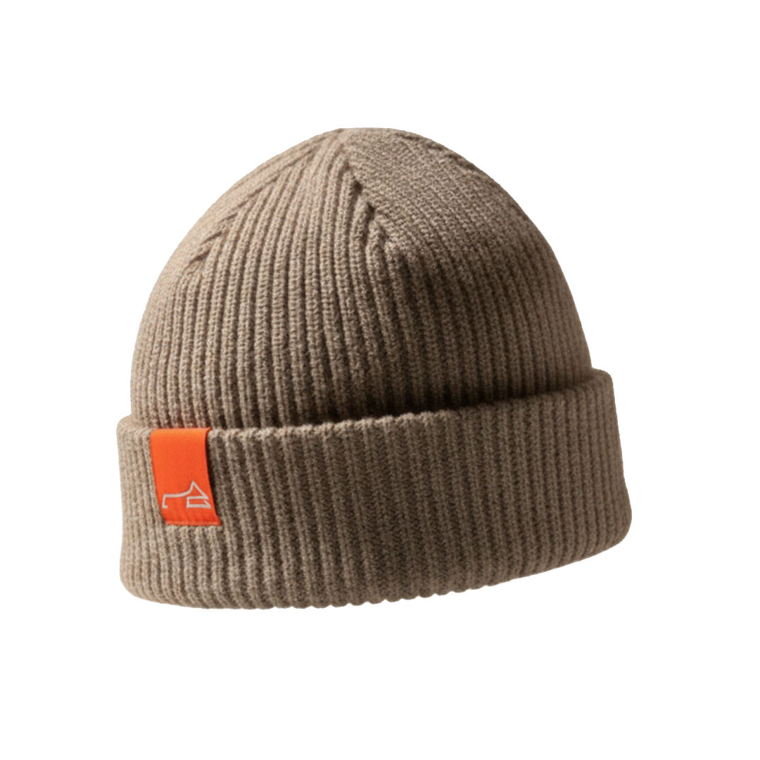 Cashmere Strickmütze - organic beige