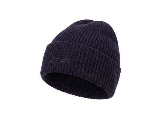 Merino Strickmütze - dark navy